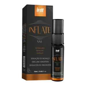 Inflate gel masculino com efeito quente 15g